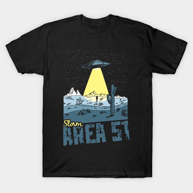 Storm Area 51 T-Shirt by Daletheskater